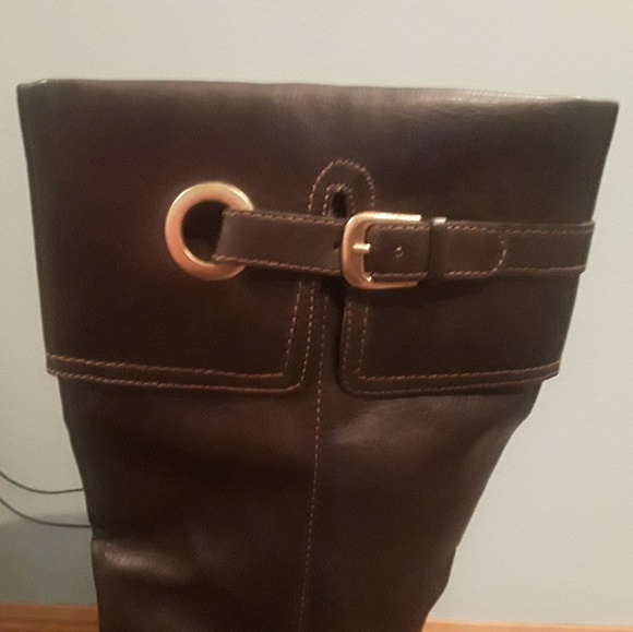 Merona chocolate brown knee high boots - Picture 8 of 8